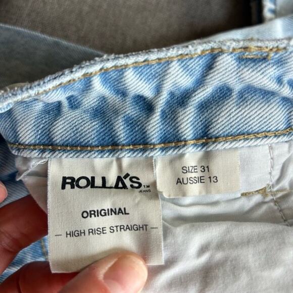 Rolla's Original High Rise Straight Distressed Jeans - 31 - Picture 5 of 5